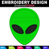 Image of Alien Head Embroidery Design