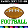 Image of Football Embroidery Design