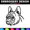 Image of French Bulldog Embroidery Design – Machine Embroidery File Download