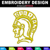 Image of Spartan Helmet Embroidery Design