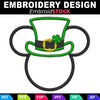 Image of Irish St. Patrick's Mouse Ears Embroidery Design