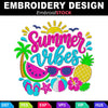 Image of Summer Vibes Embroidery Design