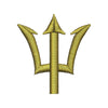 Image of Trident Logo Clipart Embroidery Design