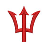 Image of Trident Logo Clipart Embroidery Design
