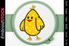 Image of Easter Chick Applique Embroidery Design - Embroidstock