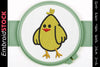 Image of Easter Chick Applique Embroidery Design - Embroidstock