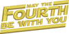 Image of May the 4th be with you Embroidery Design - Embroidstock