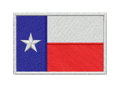 Texas Flag 2 sizes Embroidery Design