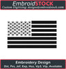 Image of 3D PUFF Simple U.S Flag - Embroidstock
