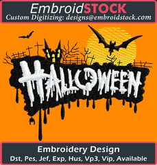 Halloween Embroidery Design - Embroidstock