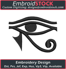Egyptian Eye Embroidery Design - Embroidstock