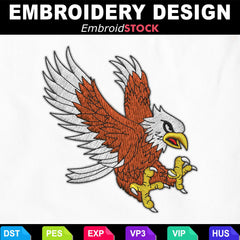 American Bald Eagle Embroidery Design