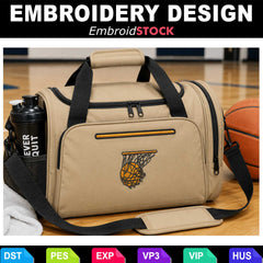 Basketball Swoosh Embroidery Design