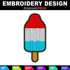 Bomb Popsicle Embroidery Design