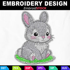 Cute Baby Bunny Embroidery Design