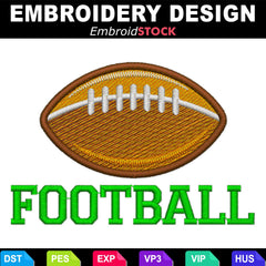 Football Embroidery Design