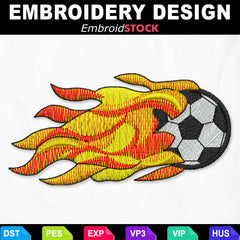 Soccer Ball with Flames