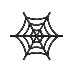 Emoji Spider Web Embroidery Design