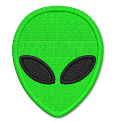 Alien Head Embroidery Design