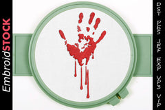 Bloody Hand Embroidery Design - Embroidstock