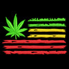 Image of Cannabis Leaf Marijuana USA Reggae Flag