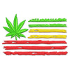 Image of Cannabis Leaf Marijuana USA Reggae Flag