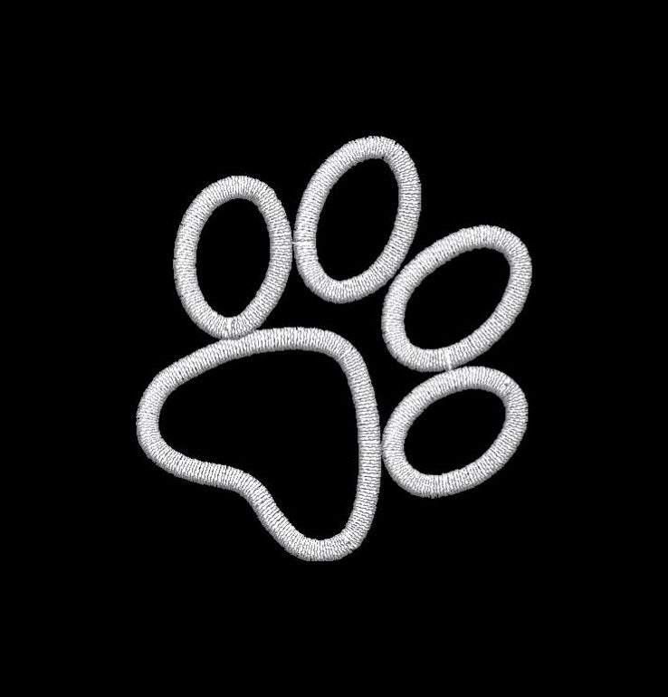 Dog Paw Embroidery Design - Embroidstock
