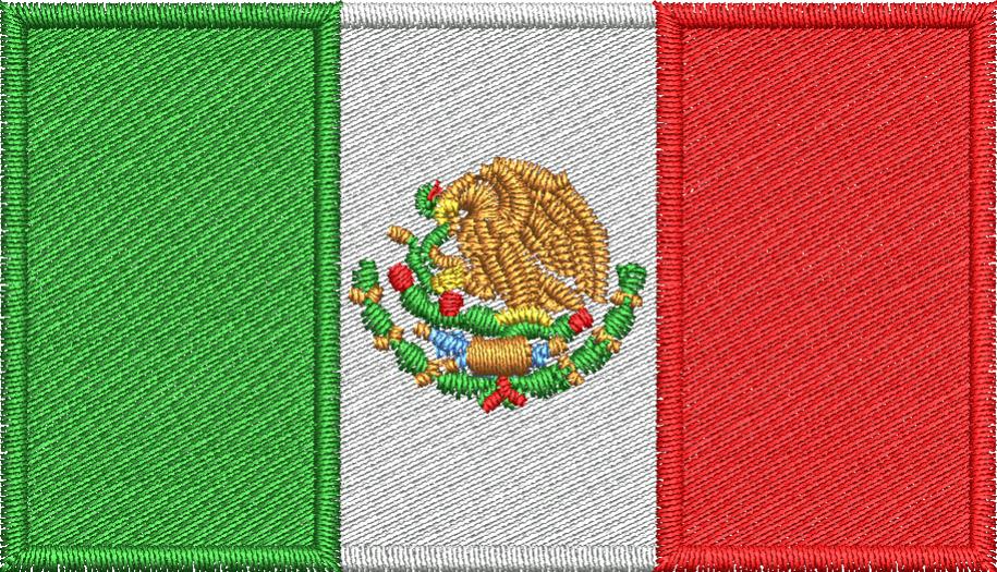 Mexican Flag Embroidery Design – Embroidstock
