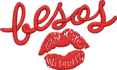 Besos Embroidery Design - Embroidstock