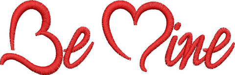 Be Mine Hearts Embroidery Design - Embroidstock