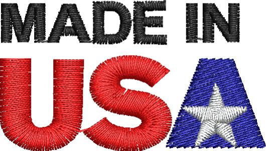 Made in the USA Embroidery Design - Embroidstock