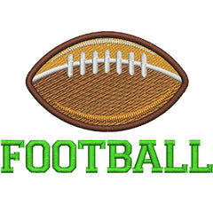 Image of Football Embroidery Design