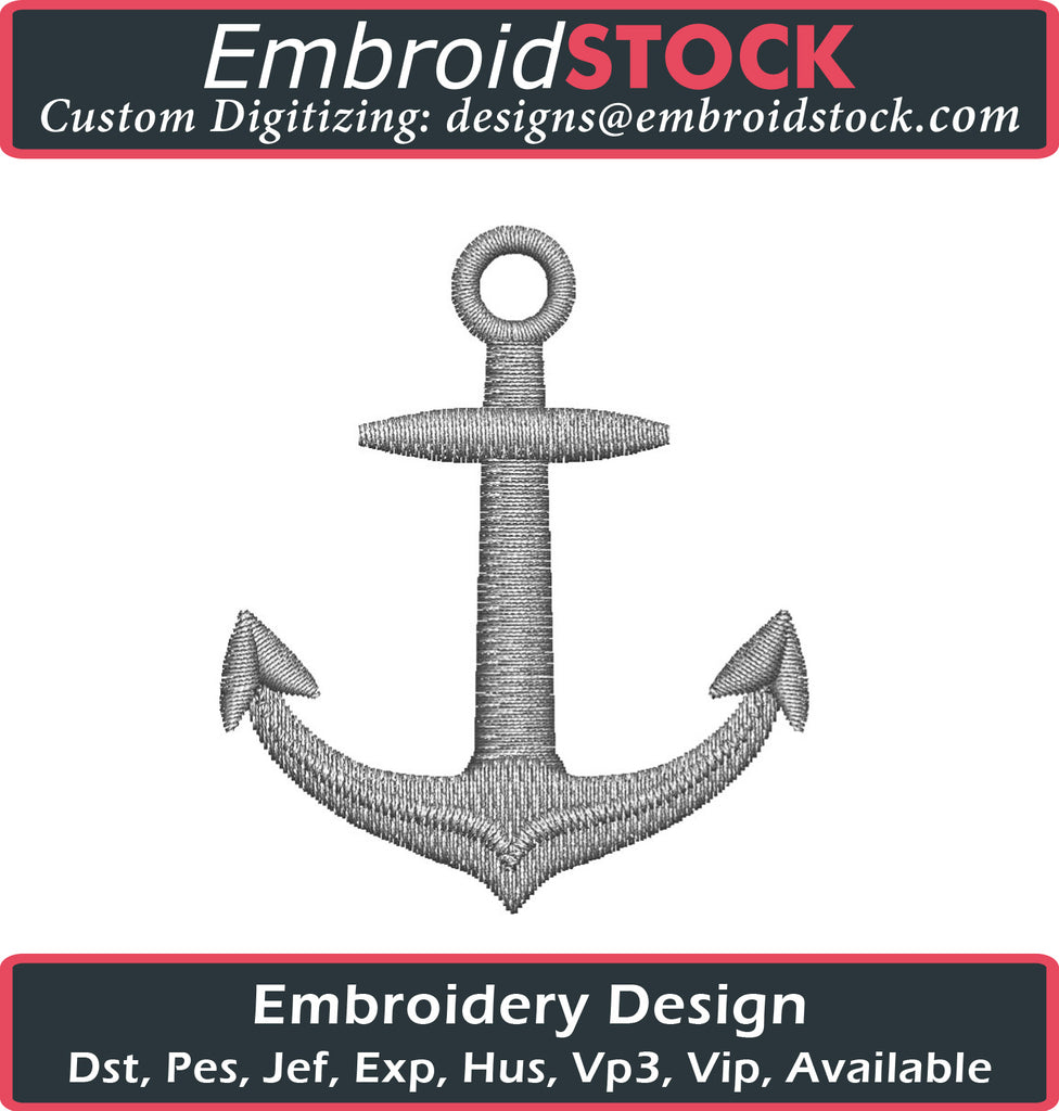 Anchor Embroidery Design - Embroidstock