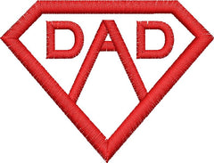 Dad Shield Embroidery Design - Embroidstock