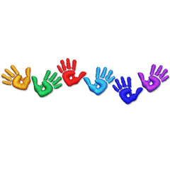 Kids Hand Print Embroidery Design