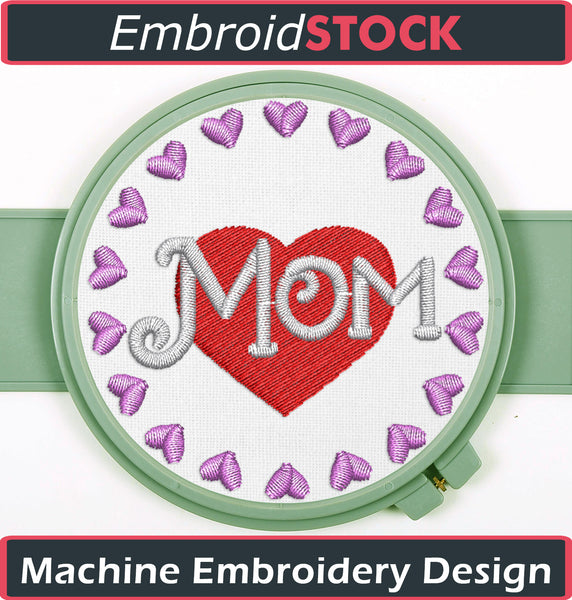 Mom Embroidery Design – Embroidstock