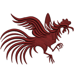 Fighting Rooster Embroidery Design