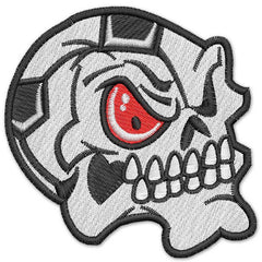 Soccer Head Skull Embroidery Design
