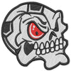 Image of Soccer Head Skull Embroidery Design