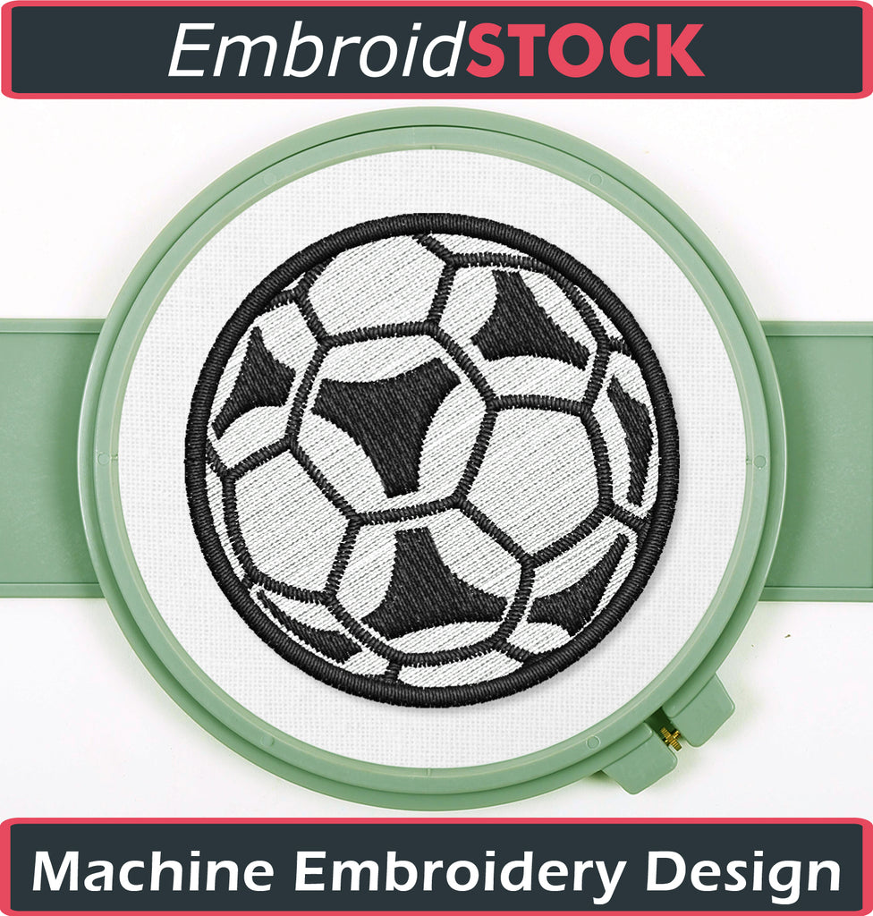 Soccer ball Embroidery design - Embroidstock