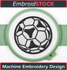 Image of Soccer ball Embroidery design - Embroidstock