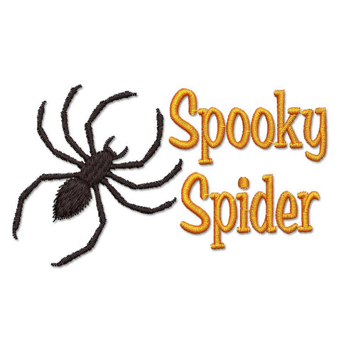 Spooky Spider Embroidery Design