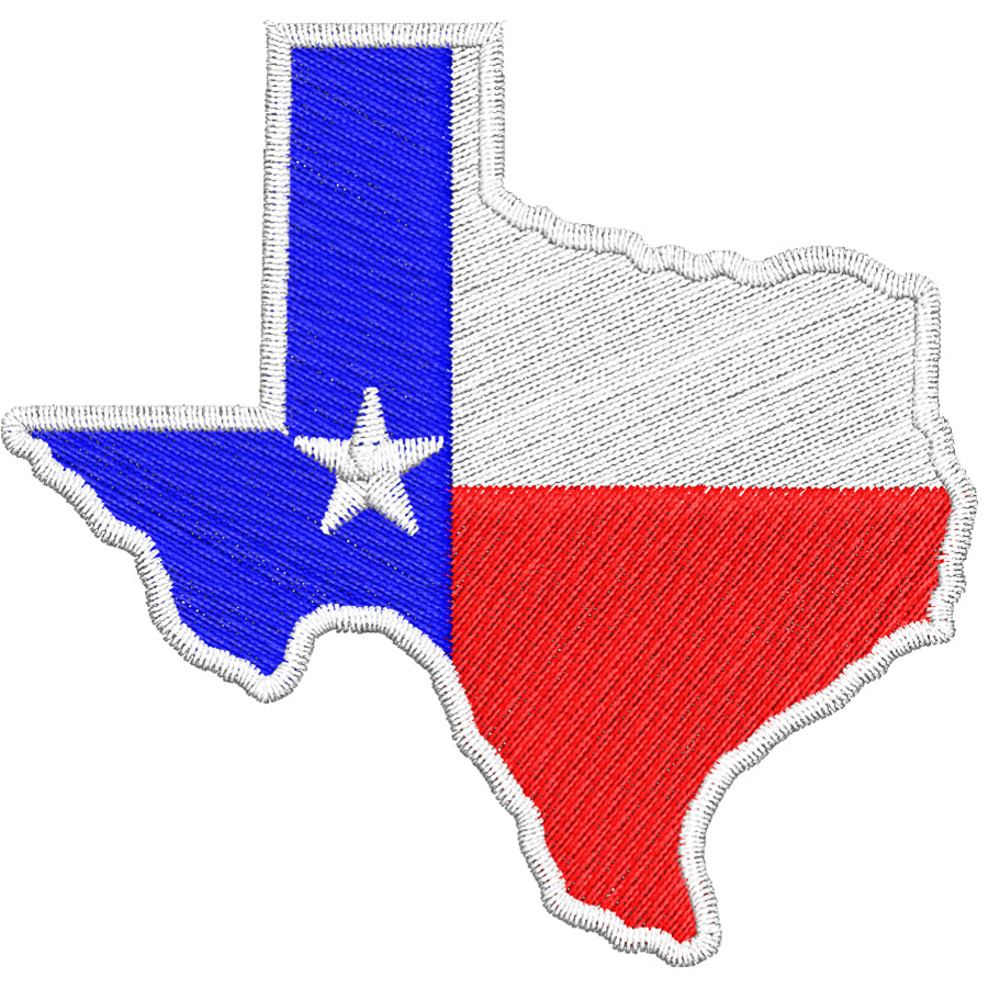 Texas State Flag Embroidery Design