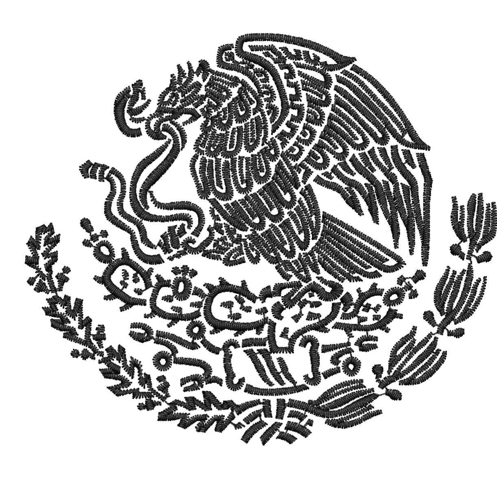 Mexican Eagle Embroidery Design - Embroidstock