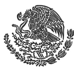 Mexican Eagle Embroidery Design