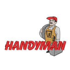 Handy Man Embroidery Design - Embroidstock