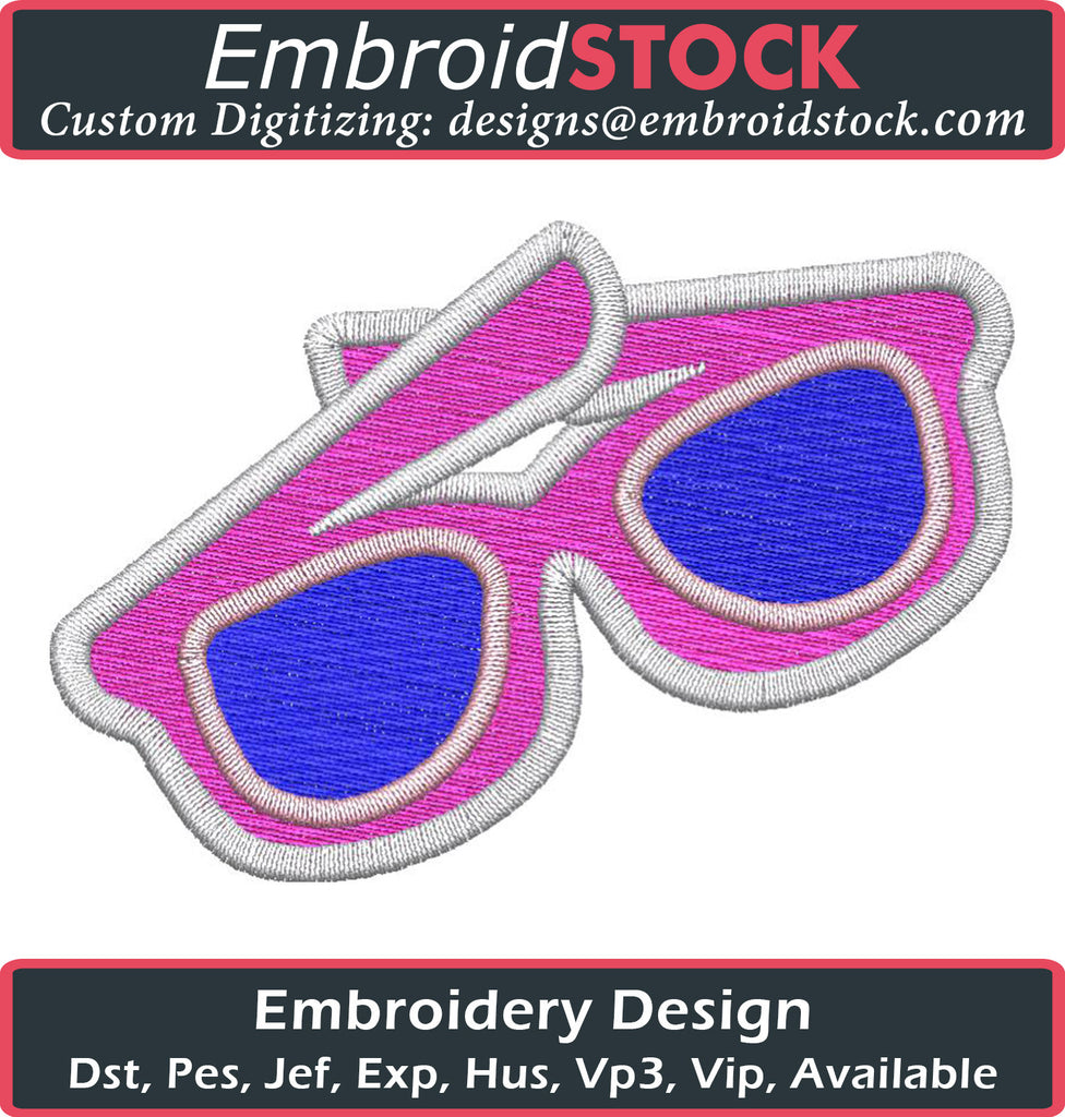 Summer Shades Embroidery Design - Embroidstock