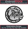 Image of Bulldog Embroidery Design - Embroidstock