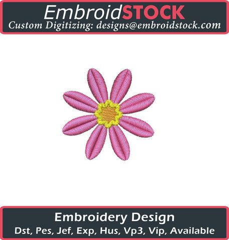 Daisy Embroidery Design - Embroidstock
