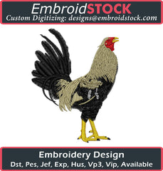 Rooster Logo Embroidery Design - Embroidstock
